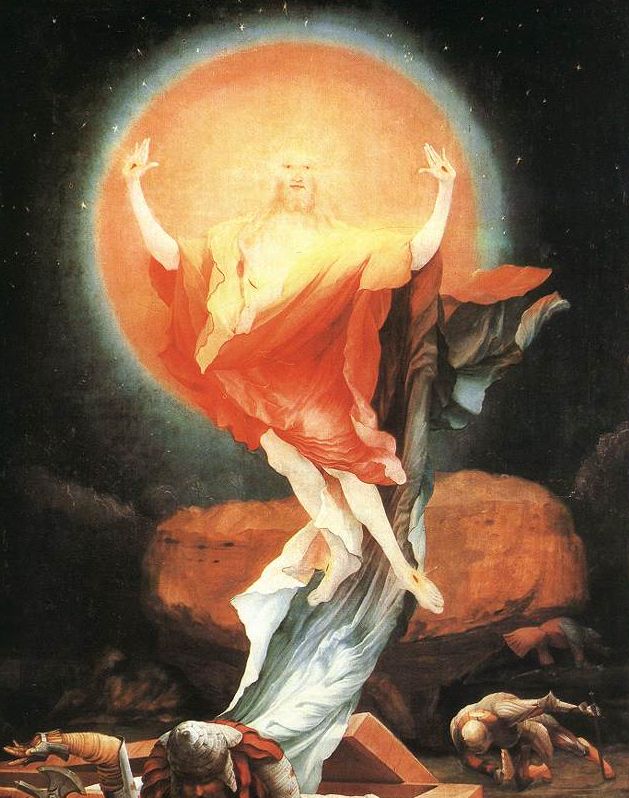 Matthias Grunewald, dittico della annunciazione e resurrezione di Cristo, C
olmar